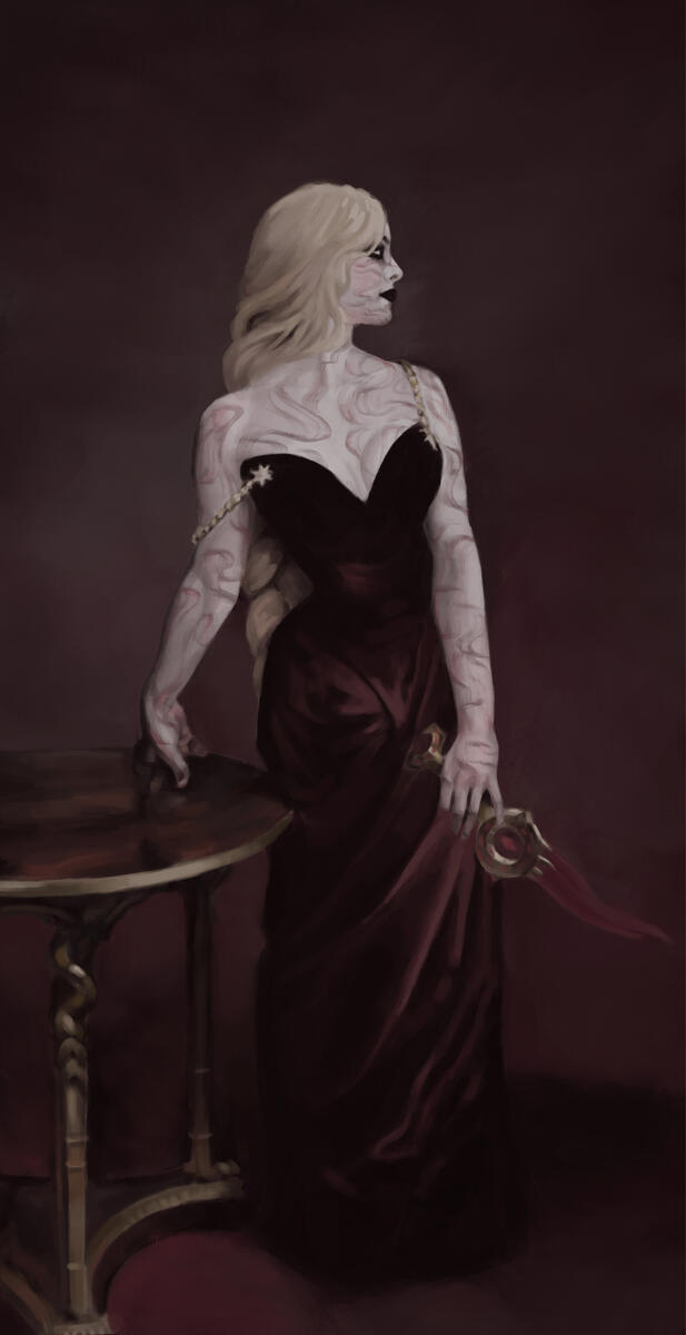 "Madame Orin" after John Singer Sargent, 2025, digital