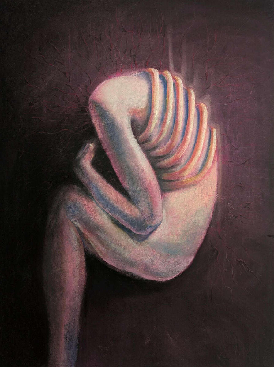 "Untitled", 2025, pastel on paper