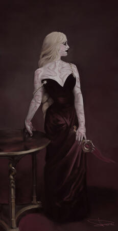 "Madame Orin" after John Singer Sargent, 2025, digital
