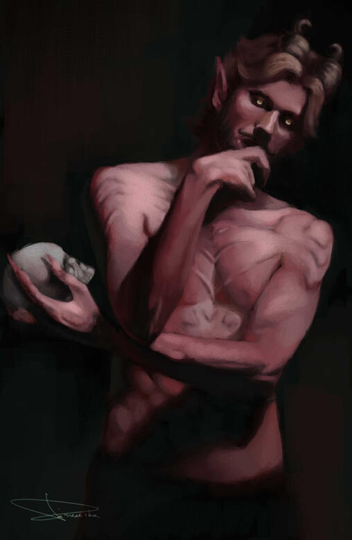 "Veximor (figure study)", 2025, digital