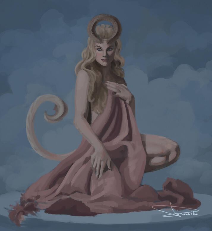 "Vesper (figure study)", 2025, digital