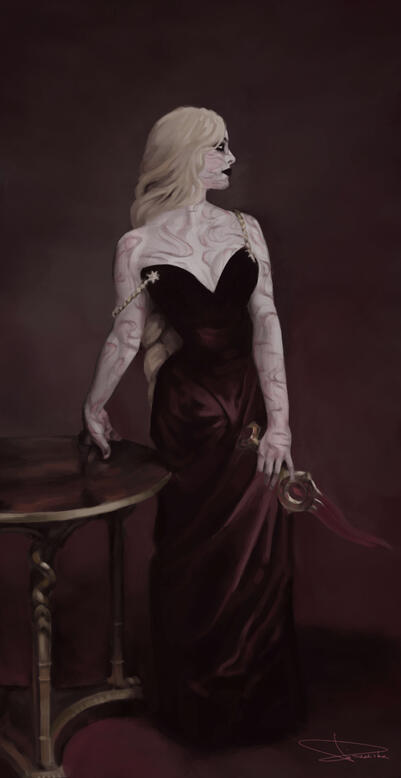 "Madame Orin" after John Singer Sargent, 2025, digital